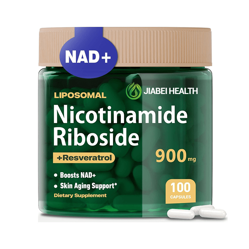 Liposomal Nicotinamide Riboside 900mg with Resveratrol – NAD+ Boost and Skin Aging Support, 100 Capsules by Jiabei Health