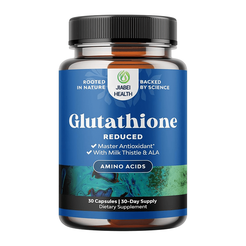 Glutathione Reduced Antioxidant Supplement with Milk Thistle & ALA, 30 Capsules by Jiabei Health