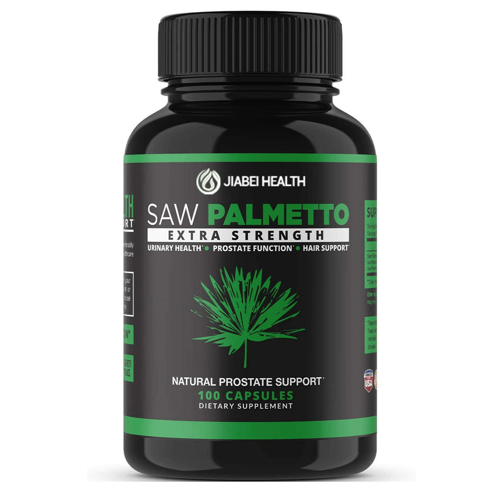 Jiabei Health Saw Palmetto Supplement for Prostate and Urinary Support - 100 Capsules