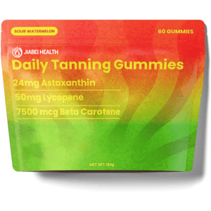 Tanning Gummies with Astaxanthin, Lycopene & Beta Carotene for Sunless Glow – Jiabei Health