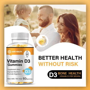 JiaBei Health Vitamin D3 Gummies promoting better health without risk for families, enhancing nutrition and digestion for wholesale.