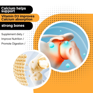 Vitamin D3 Gummies from JiaBei Health improving calcium absorption for strong bones, promoting nutrition and digestion for wholesale.