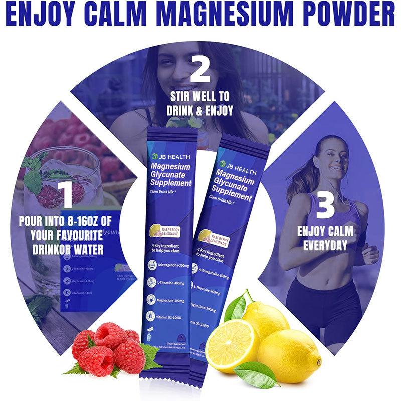 Raspberry Lemonade Magnesium Glycinate Drink Mix - Image 2