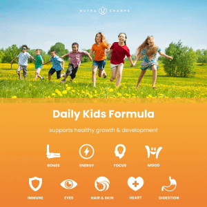 Jiabei Health kids multivitamin gummies support growth, immunity, energy, focus, mood, and healthy development