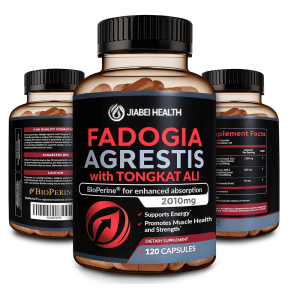 Jiabei Health Fadogia Agrestis with Tongkat Ali 2010mg capsules front label