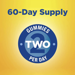 Swift Energy Gummies label showing 60-day supply with two gummies per day serving for focus and alertness