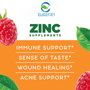 Kids zinc gummies benefits including immune support, sense of taste, wound healing, and acne support