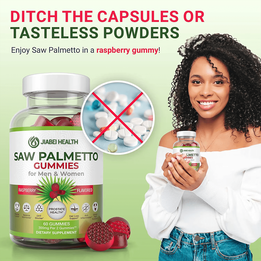 Saw Palmetto Gummies for Prostate Health & Hormone Balance – Jiabei Health - Image 4