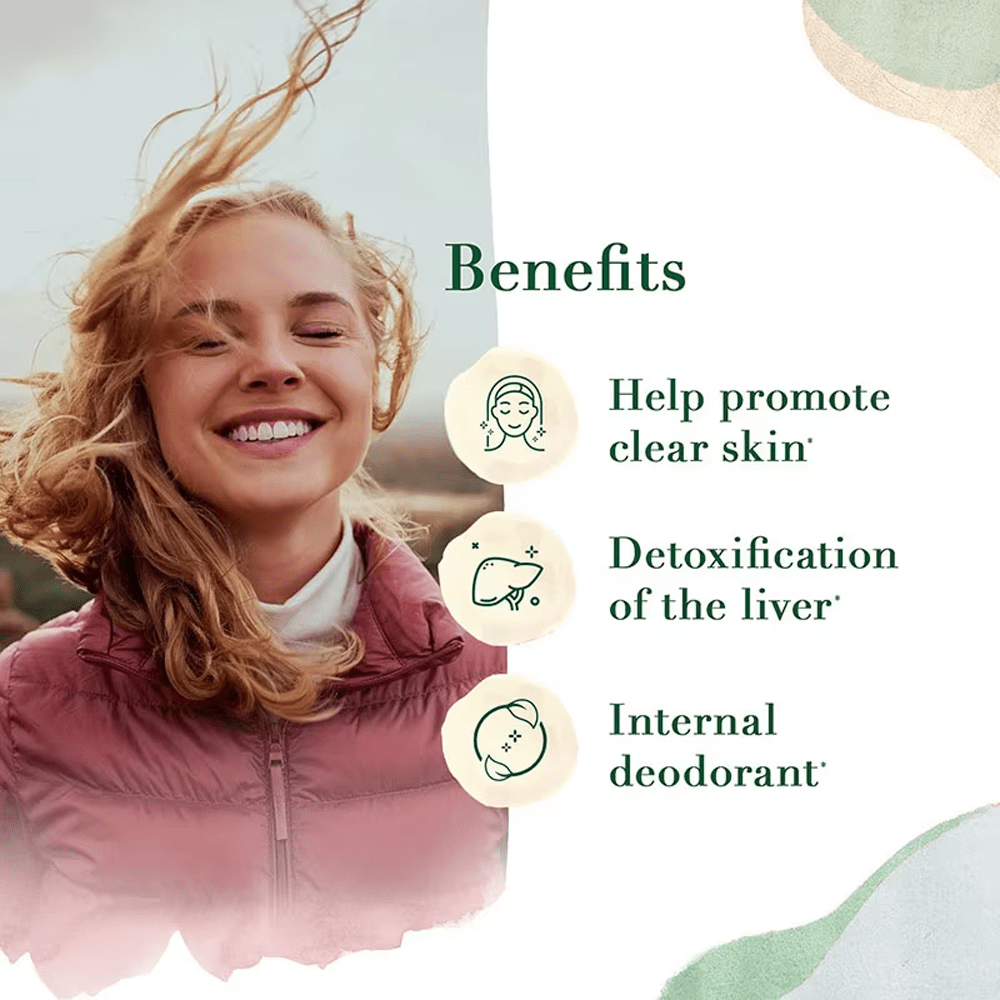 Chlorophyll gummies OEM manufacturer promoting clear skin, liver detox, and internal deodorant benefits