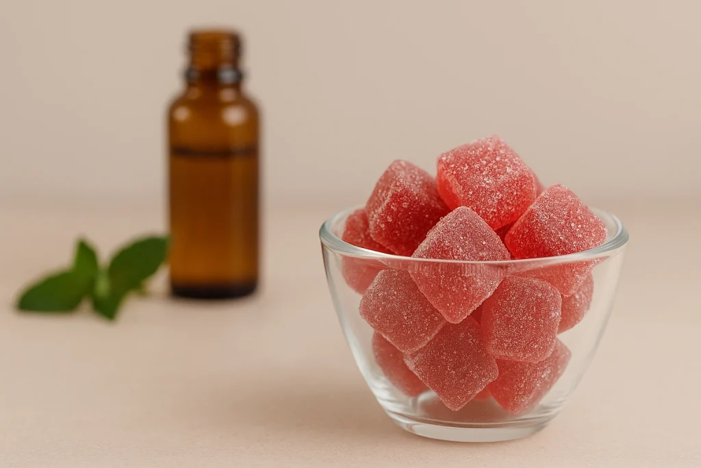 Lipo gummies private label concept image showing gummy supplement format for OEM and brand development