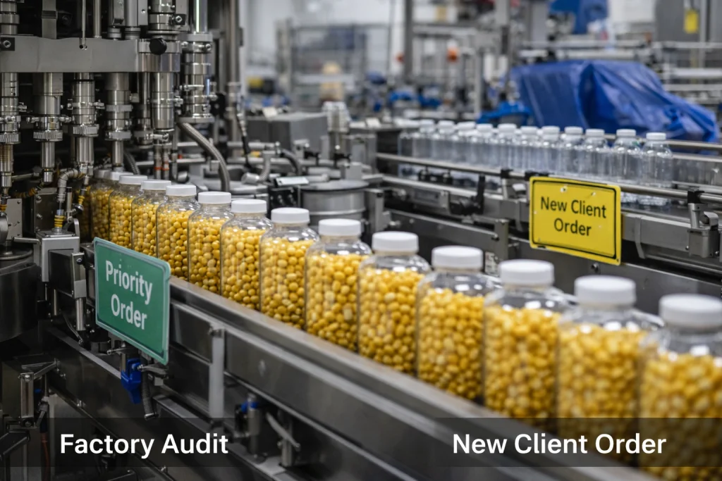 Production Scheduling Priorities Inside a Supplement Manufacturing Facility