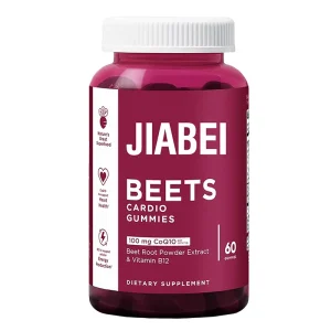 Beet root cardio gummies with CoQ10 and vitamin B12 for OEM private label supplement brands