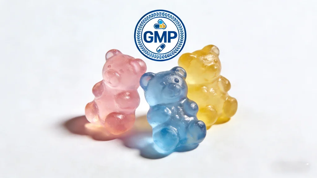 what GMP certified gummy manufacturer compliance covers in supplement production