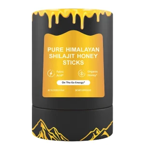 Pure Himalayan Shilajit Honey Energy Sticks private label dietary supplement packaging