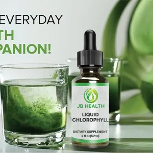 Liquid Chlorophyll Drops Mixed in Water