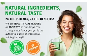 Natural Liquid Chlorophyll Drink Lifestyle Image