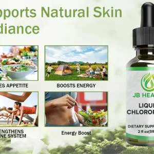 private label liquid chlorophyll supplement bottle with dropper packaging