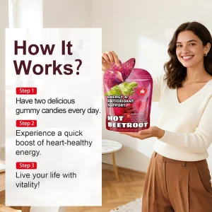 how to take beetroot energy gummies for nitric oxide and circulation support