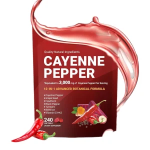 cayenne pepper softgels supplement for metabolism and circulation support