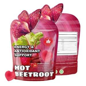 hot beetroot gummies supplement for energy circulation and antioxidant support