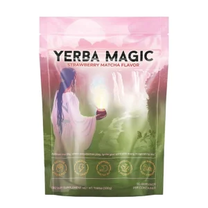 yerba mate mushroom energy drink powder with probiotics private label supplement