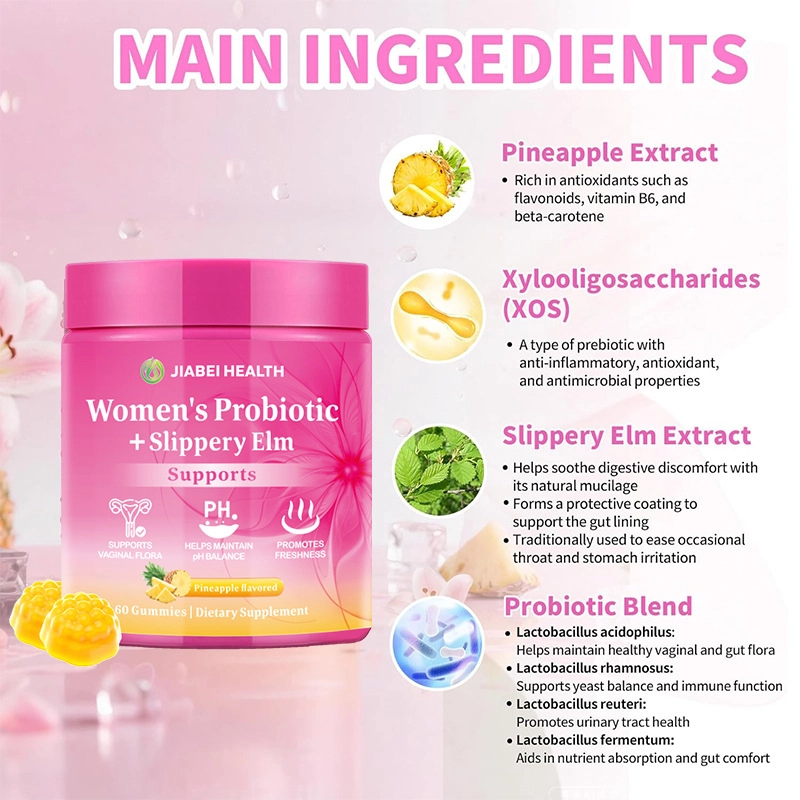 Women’s Probiotic Gummies with Slippery Elm - Image 3