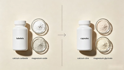 Comparison of two calcium magnesium supplement formulas using different mineral sources