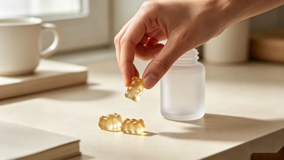 Custom keto gummy supplement in a clean everyday-use setting