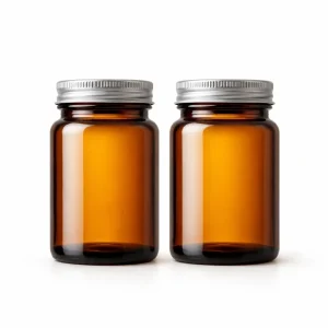 Glass Bottles Packaging for Liquid Supplements