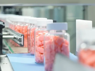Automated Gummy Supplement Bottling Production Line