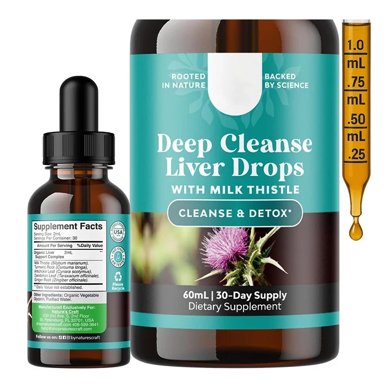 Liquid Drops Supplement Dropper Bottle