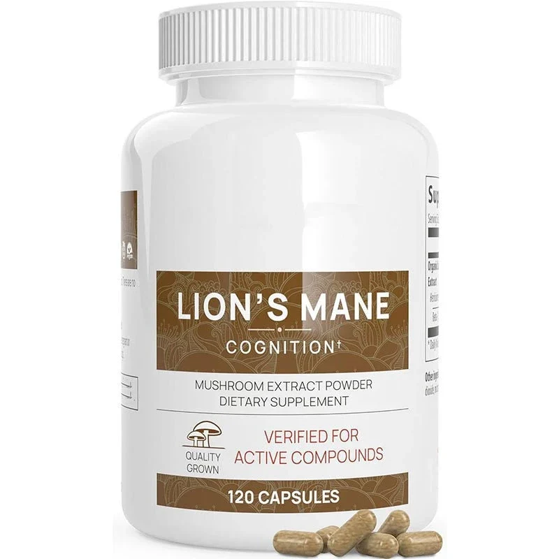 lion's mane mushroom capsule supplements for cognitive support
