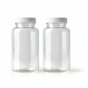 clear PET plastic bottles packaging for liquid supplements