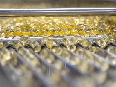 Softgel drying and quality inspection during the manufacturing process